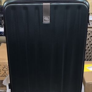 Hanke Blue/green Hard Shell Luggage With Wheels